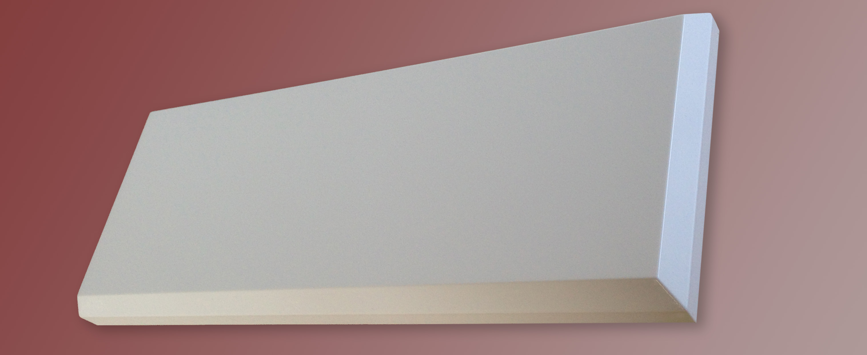 Vinyl pressed pattress panel for public building coat rack | manufactured by PanelPro